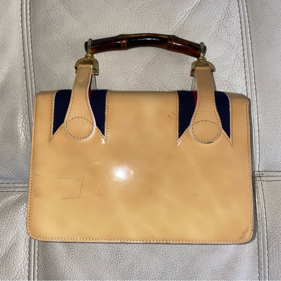 Vintage Gucci lunchbox bag with bamboo handle - Picture 3 of 5